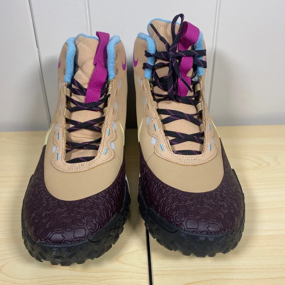 NIB Nike Terrascout GS Hemp Burgundy Ash Hiking Sneakers Size 6.5 Youth/8 Womens